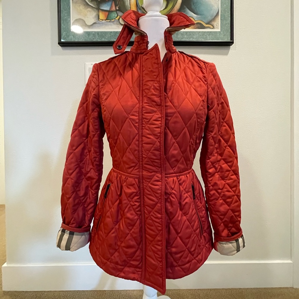 Burberry Brit quilted jacket size Small Petite